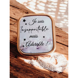 Miroir de poche personnalisé