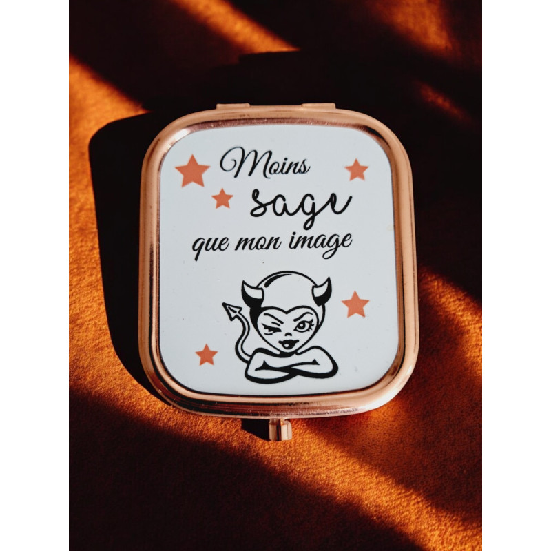 Miroir de poche personnalisé