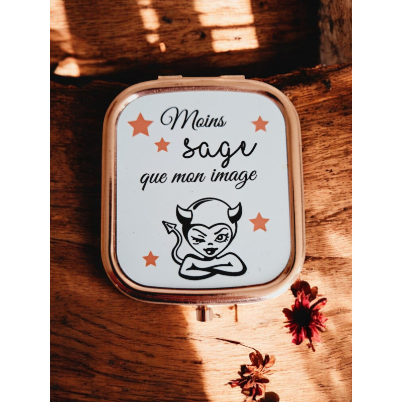 Miroir de poche personnalisé