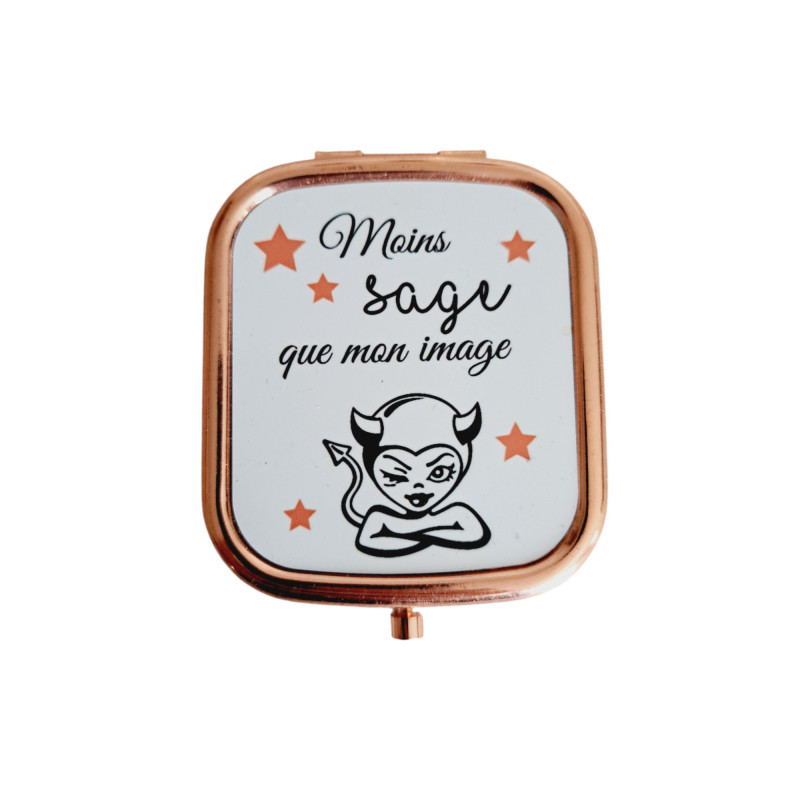 Miroir de poche personnalisé