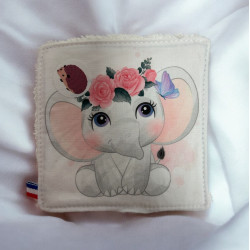 Lingette enfant en tissu & éponge