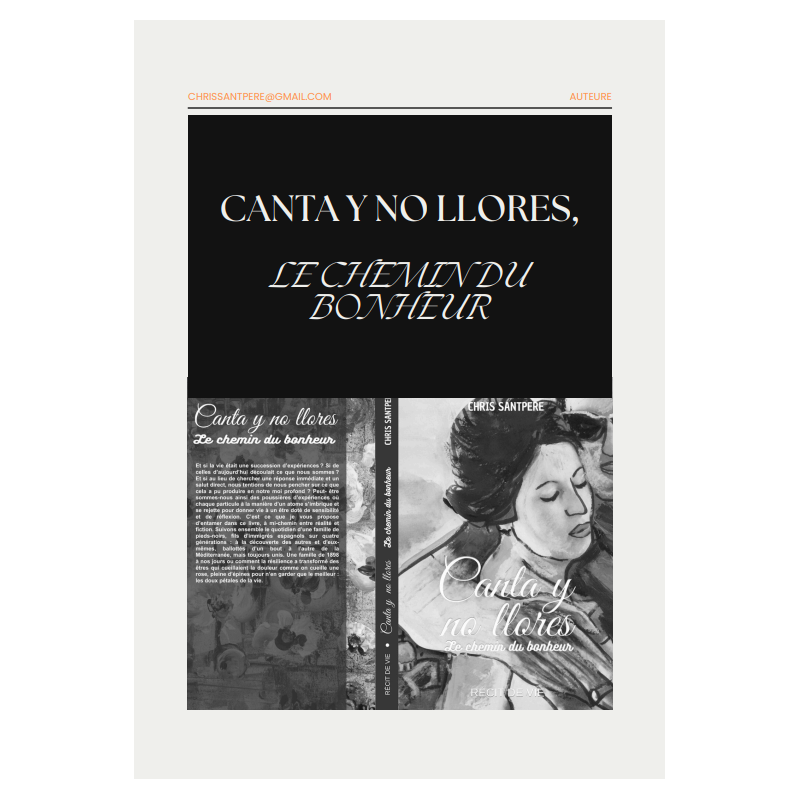 Livre "Canta y no llores - Le chemin du bonheur" Chris SANTPERE