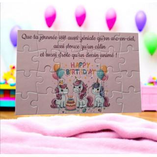 Puzzle Joyeux anniversaire