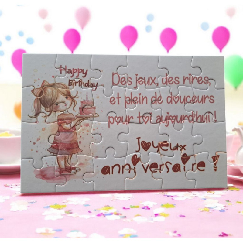 Puzzle Joyeux anniversaire