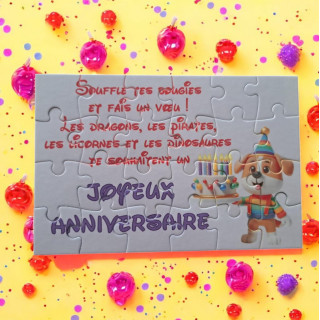 Puzzle Joyeux anniversaire