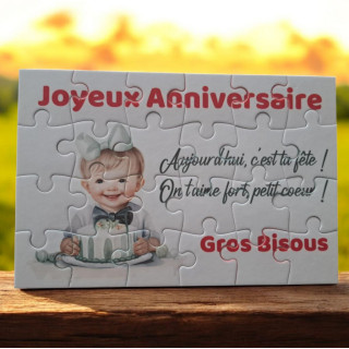 Puzzle Joyeux anniversaire