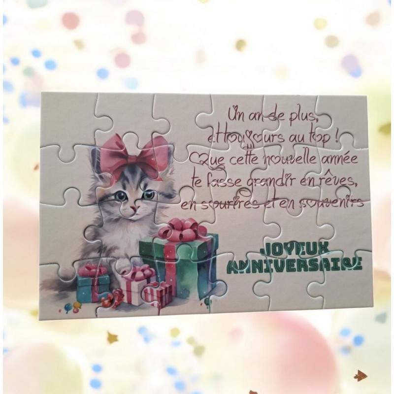 Puzzle Joyeux anniversaire