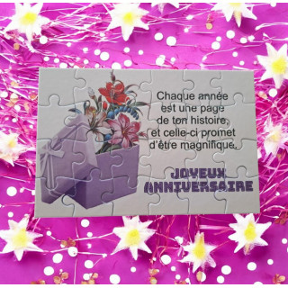 Puzzle Joyeux anniversaire