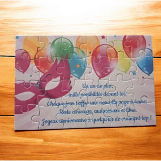Puzzle Joyeux anniversaire