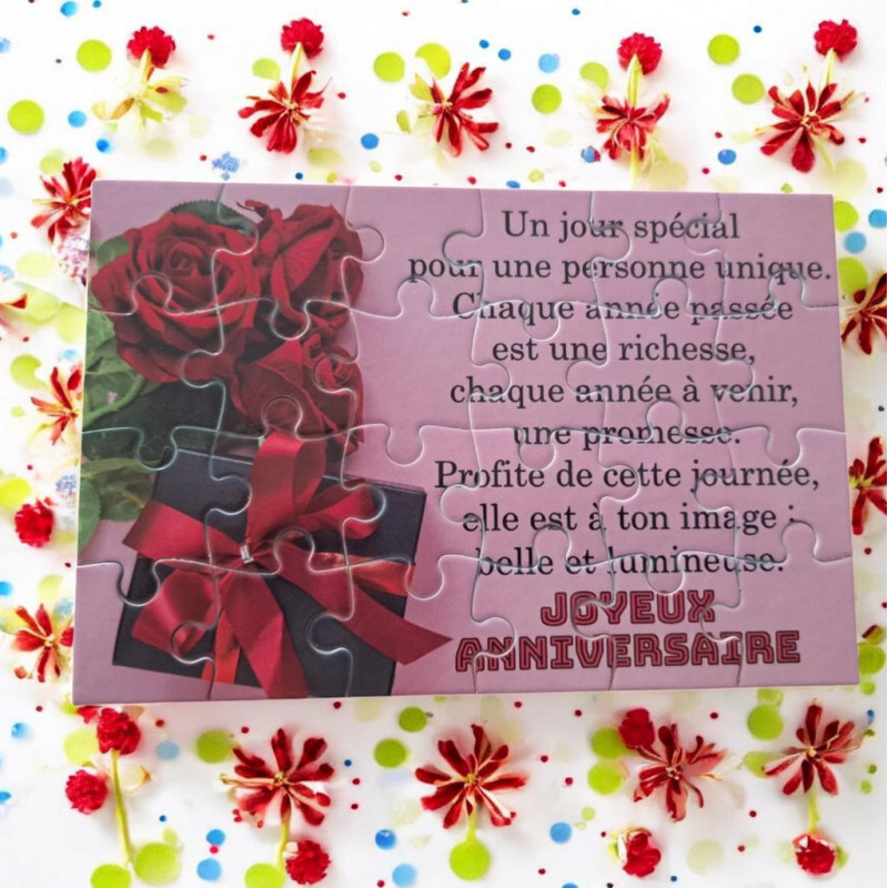 Puzzle Joyeux anniversaire