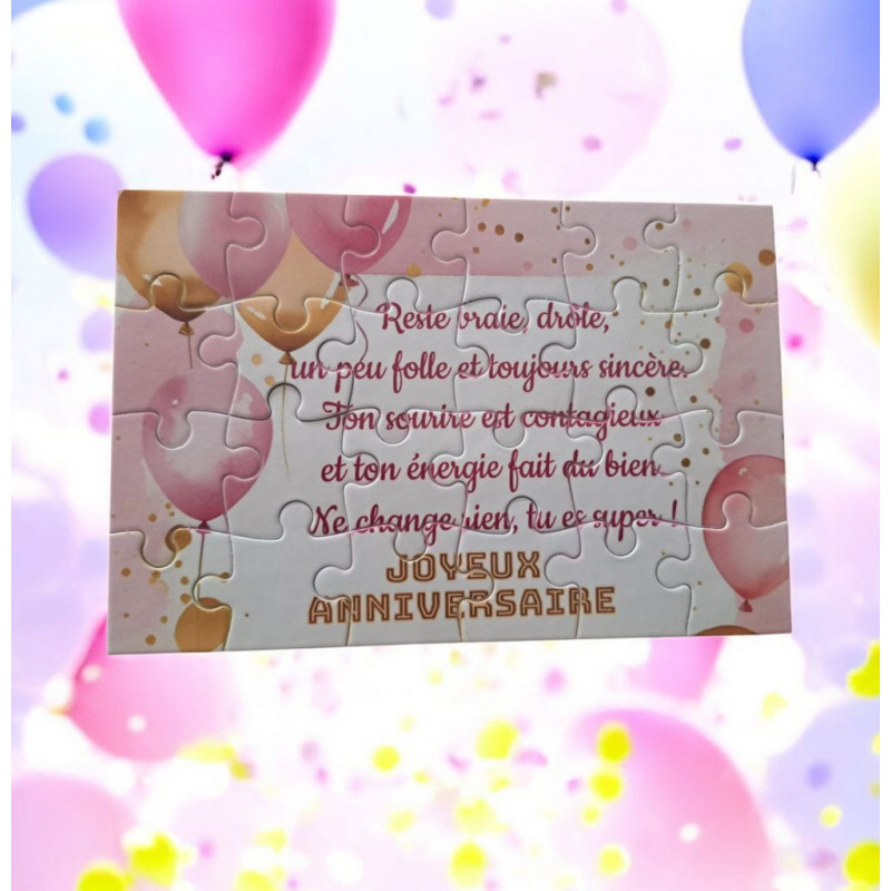 Puzzle Joyeux anniversaire