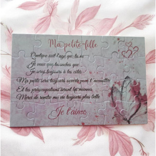 Puzzle "Ma petite-fille"