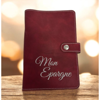 Classeur A6 "Mon épargne "+ 6 enveloppes transparentes
