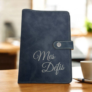 Classeur A6 "Mes défis"+ 6 enveloppes transparentes