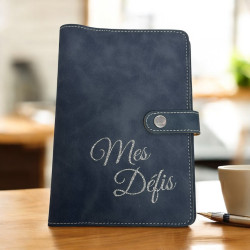 Classeur A6 "Mes défis"+ 6 enveloppes transparentes