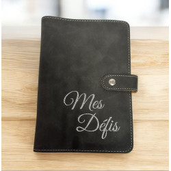 Classeur A6 "Mes défis"+ 6 enveloppes transparentes