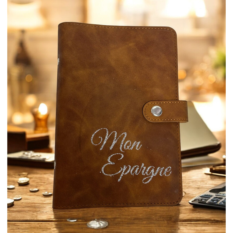 Classeur A6 "Mon épargne"+ 6 enveloppes transparentes
