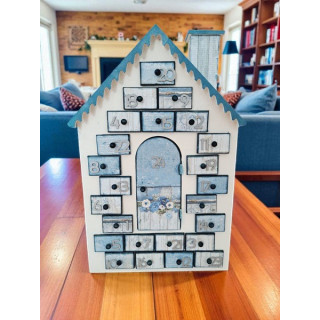 Calendrier de l'avent en bois - Maison