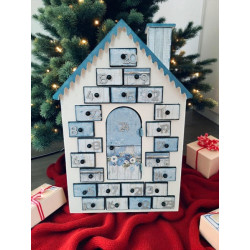 Calendrier de l'avent en bois - Maison