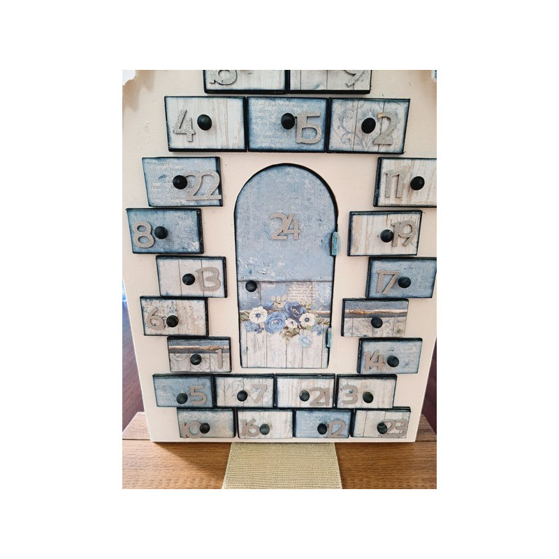 Calendrier de l'avent en bois - Maison