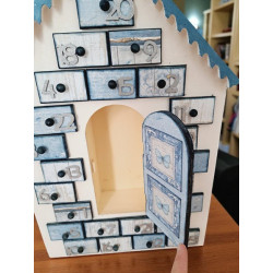 Calendrier de l'avent en bois - Maison