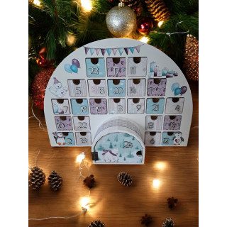 Calendrier de l'avent en bois - Maison