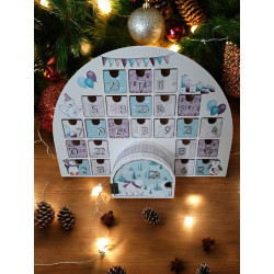 Calendrier de l'avent en bois - Maison