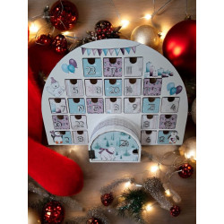 Calendrier de l'avent en bois - Maison