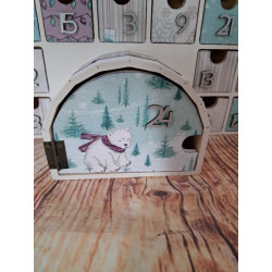 Calendrier de l'avent en bois - Maison