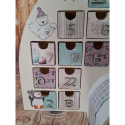 Calendrier de l'avent en bois - Maison