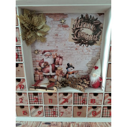 Calendrier de l'avent en bois - Maison