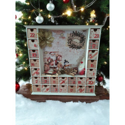 Calendrier de l'avent en bois - Maison