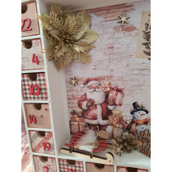 Calendrier de l'avent en bois - Maison