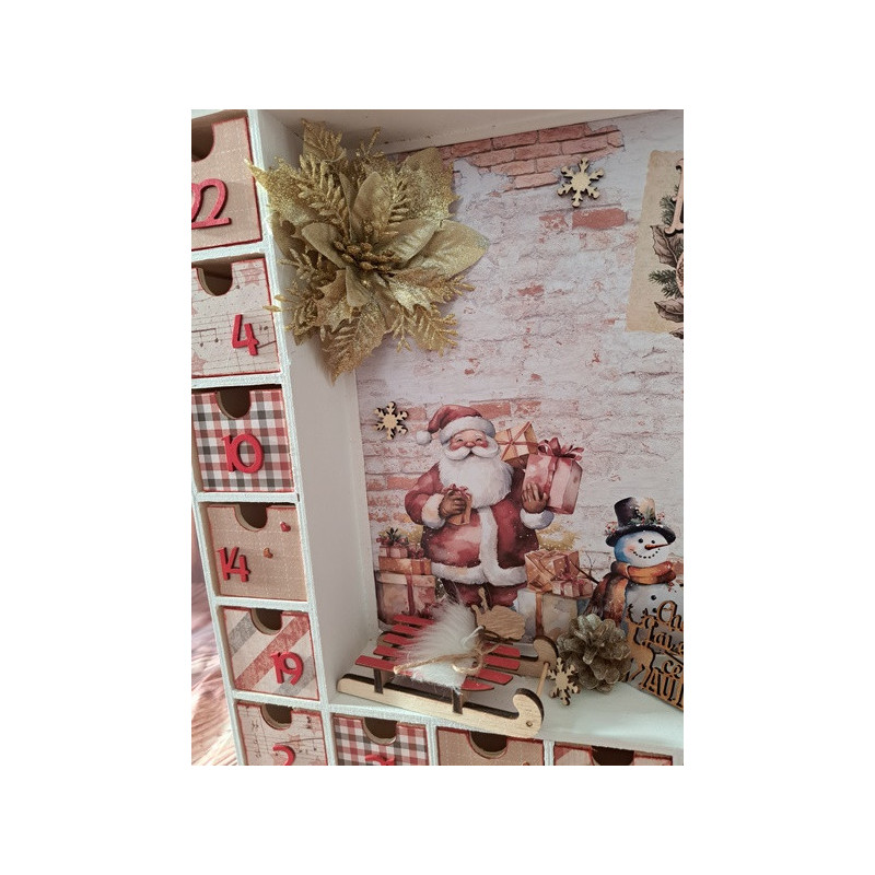 Calendrier de l'avent en bois - Maison