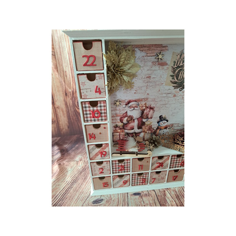 Calendrier de l'avent en bois - Maison