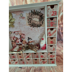Calendrier de l'avent en bois - Maison