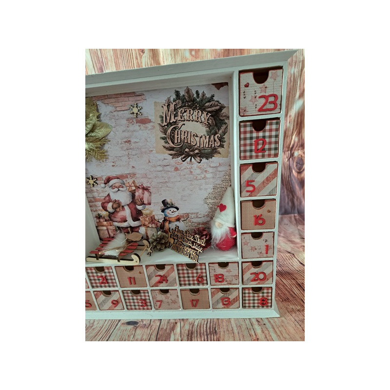 Calendrier de l'avent en bois - Maison