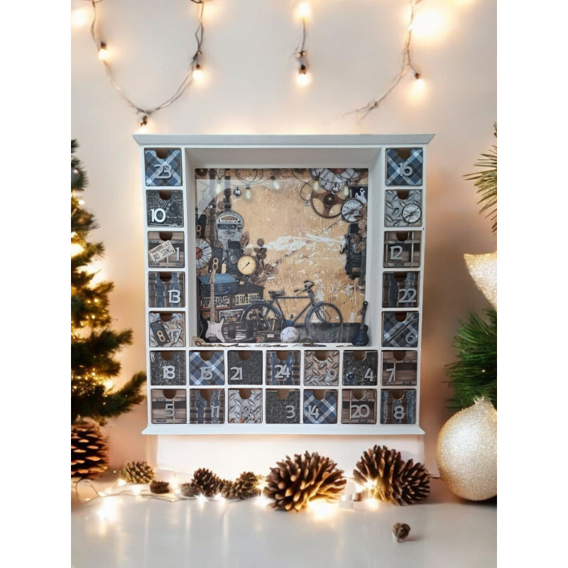 Calendrier de l'avent en bois - Maison