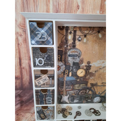 Calendrier de l'avent en bois - Maison