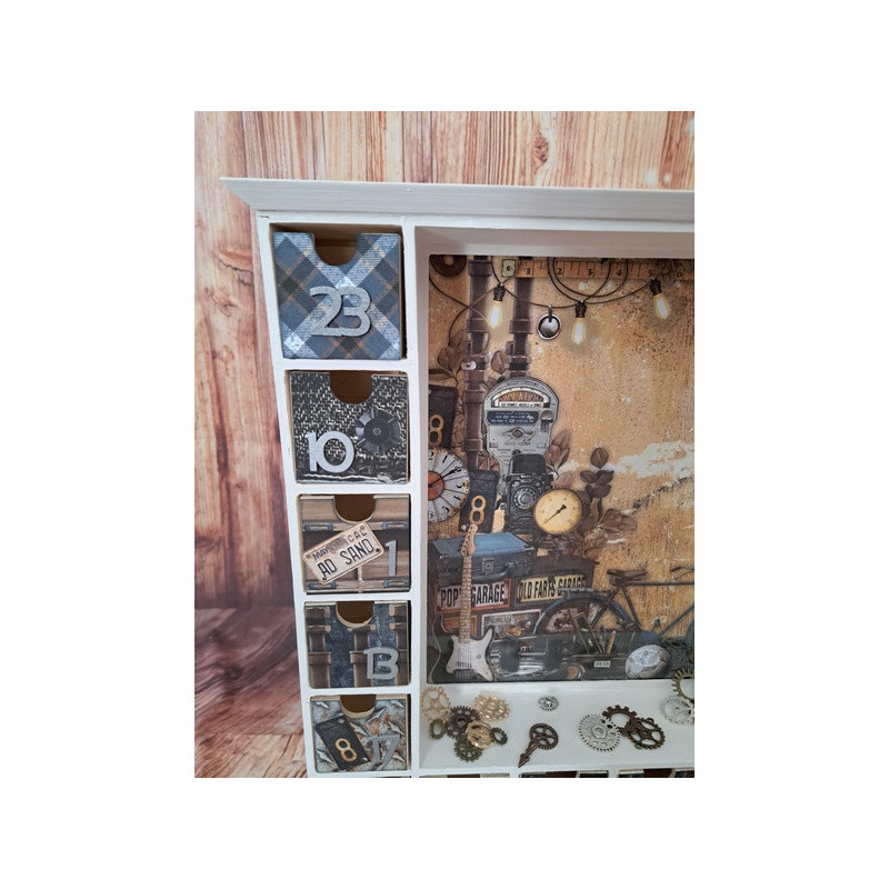 Calendrier de l'avent en bois - Maison