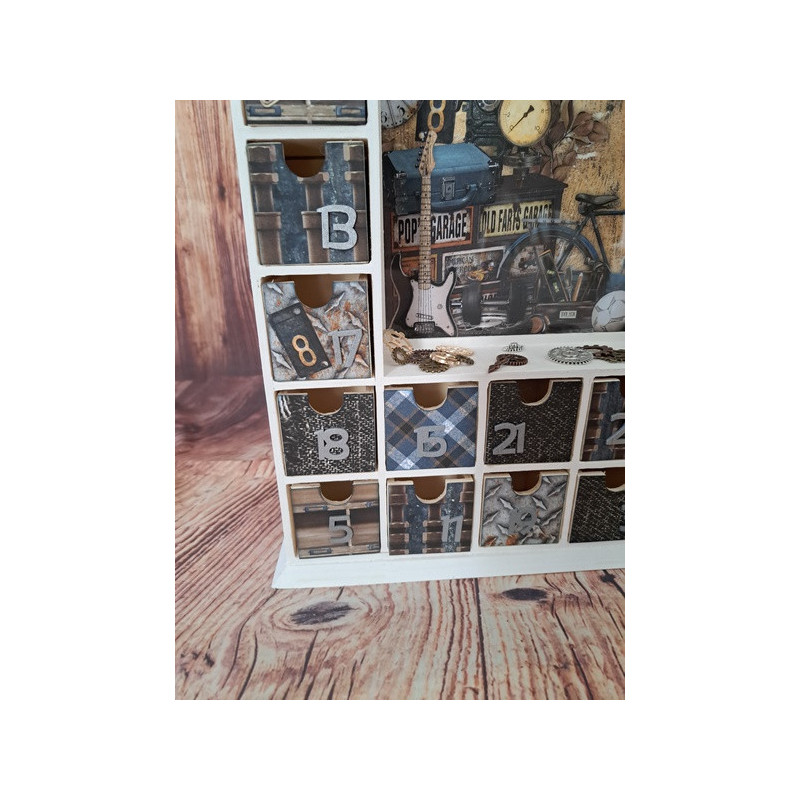 Calendrier de l'avent en bois - Maison