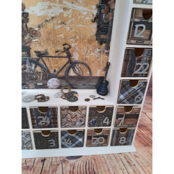 Calendrier de l'avent en bois - Maison