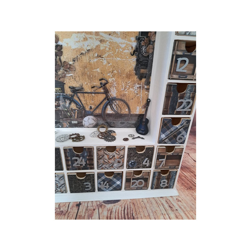 Calendrier de l'avent en bois - Maison