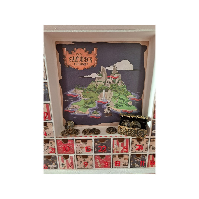 Calendrier de l'avent en bois - Maison