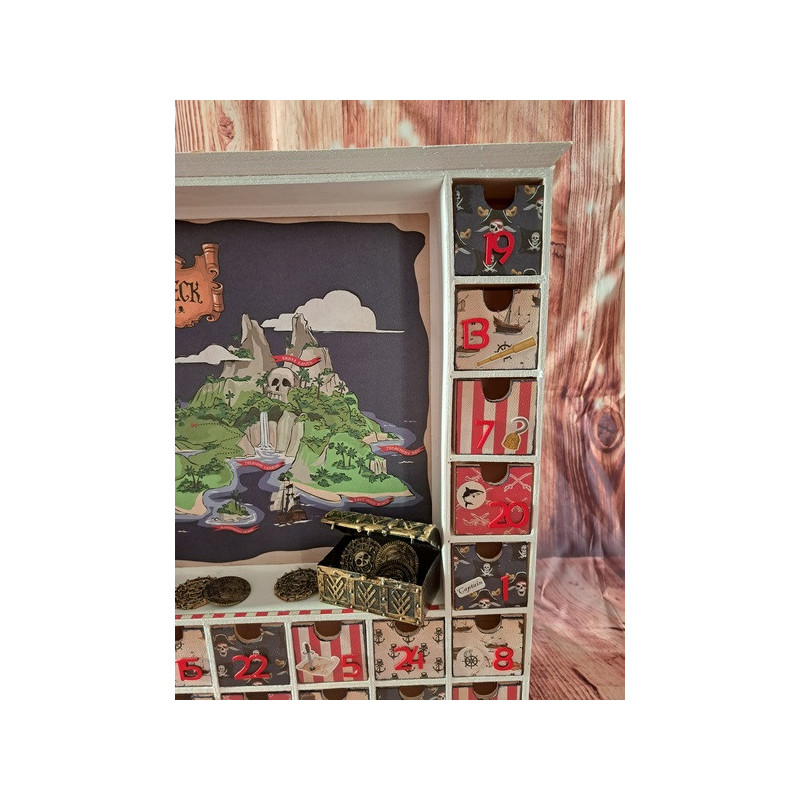 Calendrier de l'avent en bois - Maison