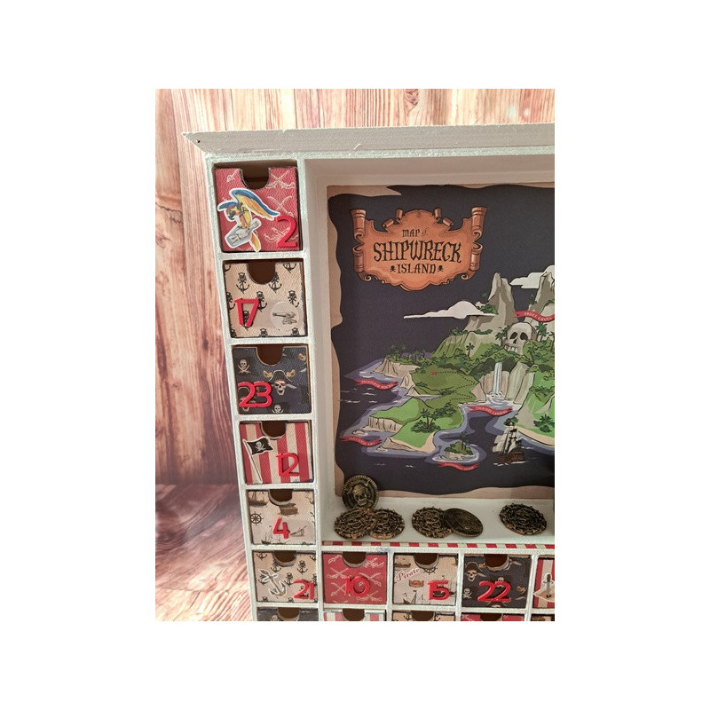 Calendrier de l'avent en bois - Maison