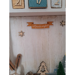 Calendrier de l'avent en bois - Luge