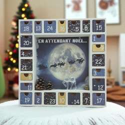 Calendrier de l'avent en bois - Luge