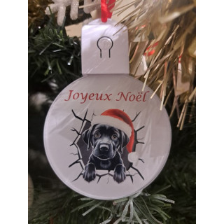 Boule plate Led Joyeux Noël