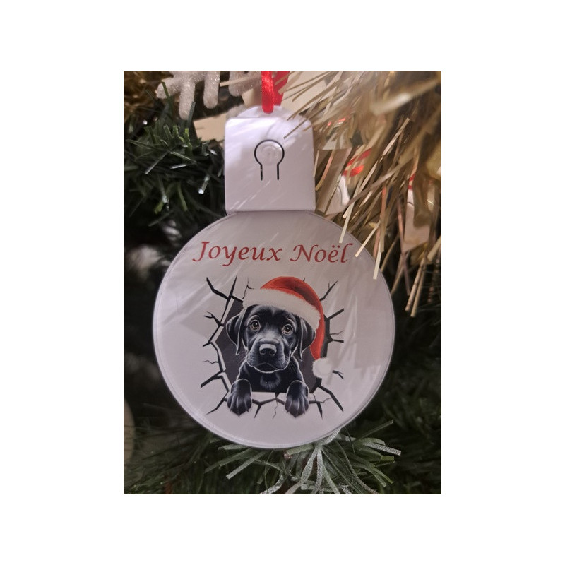 Boule plate Led Joyeux Noël